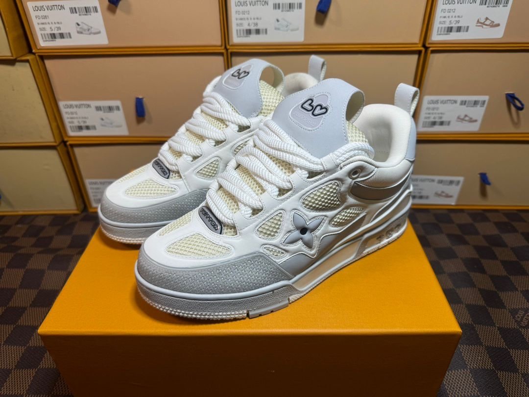 Louis Vuitton Skate Grey White