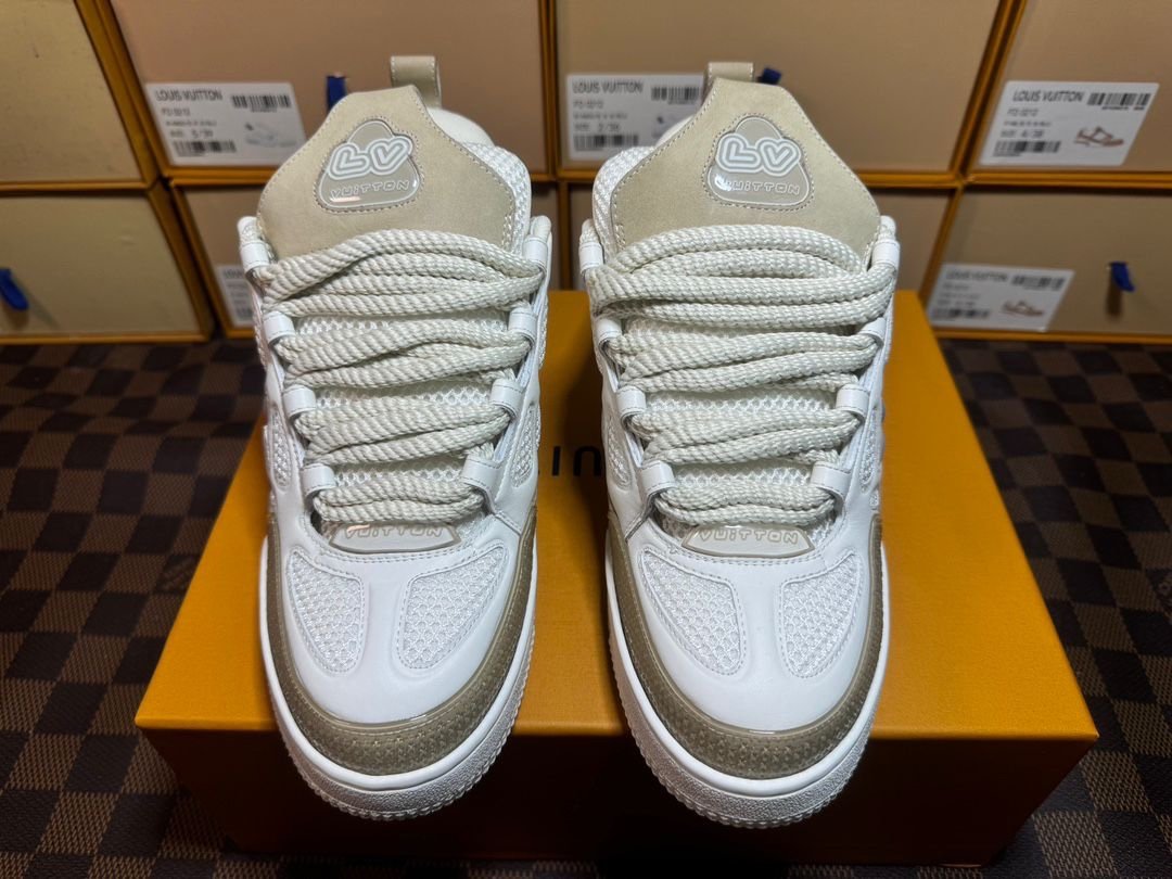 Louis Vuitton Skate Beige White