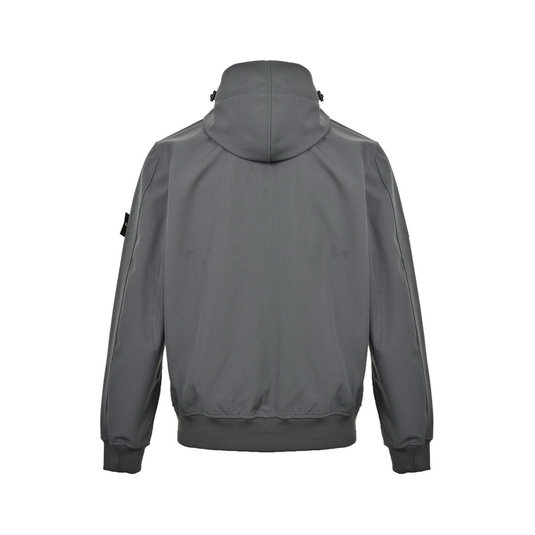 Stone Island Soft Shell-R Hooded Jacket Grey