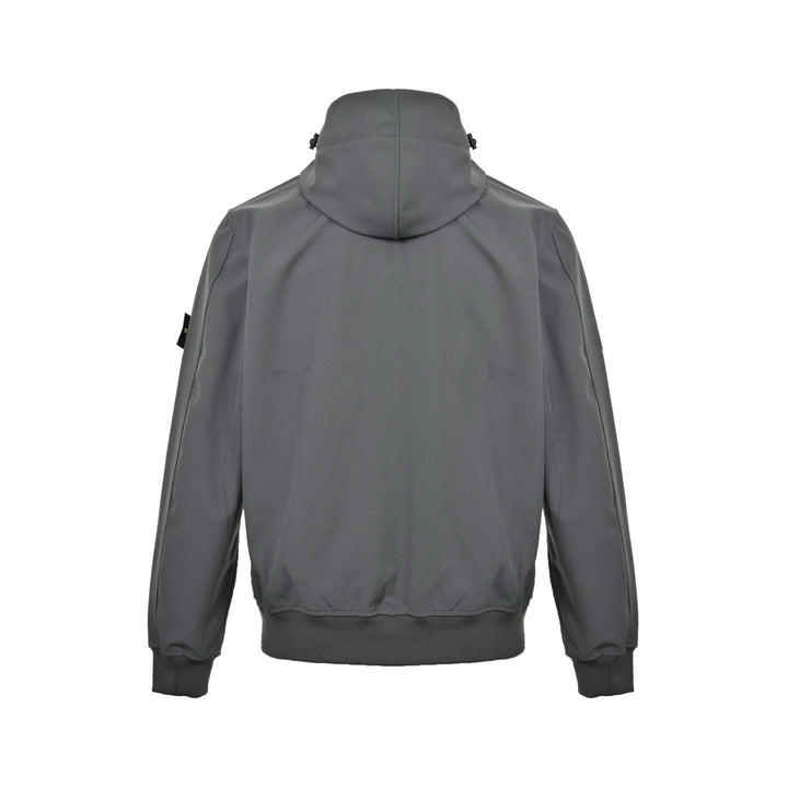 Stone Island Soft Shell-R Hooded Jacket Grey