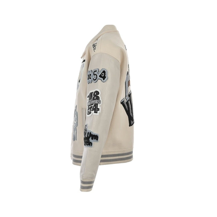 Louis Vuitton Multi-Patches Mixed Leather Varsity Blouson