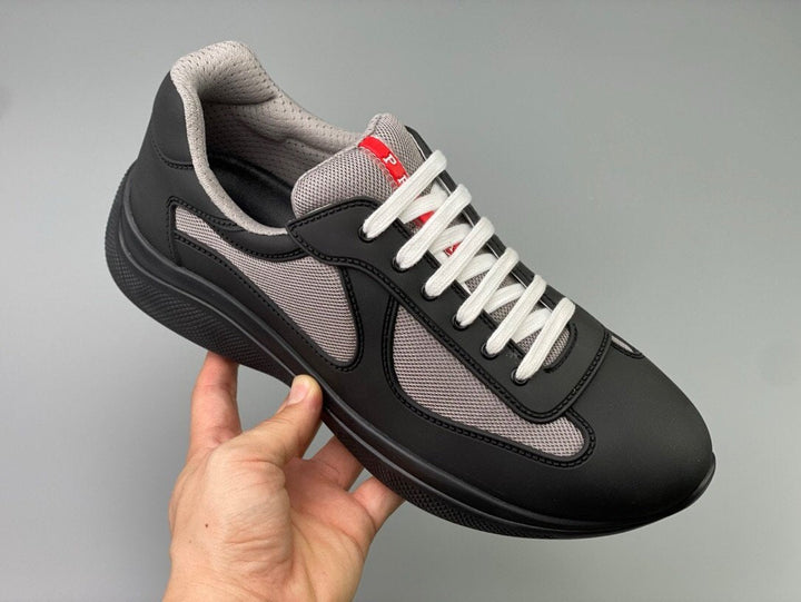 Prada Americas Cup Black Grey Trainers