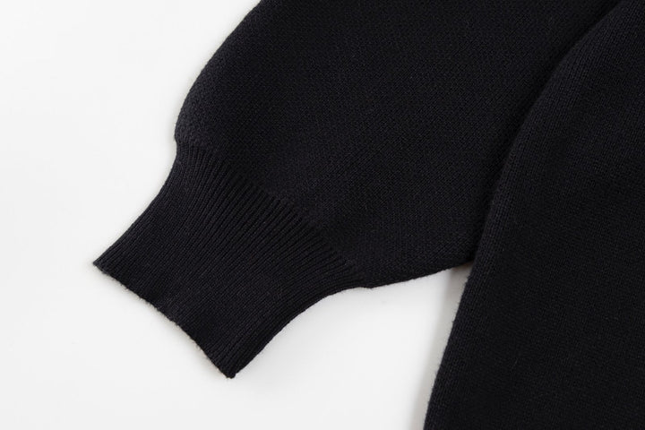 Loewe Anagram Sweater In Cotton Blend Black