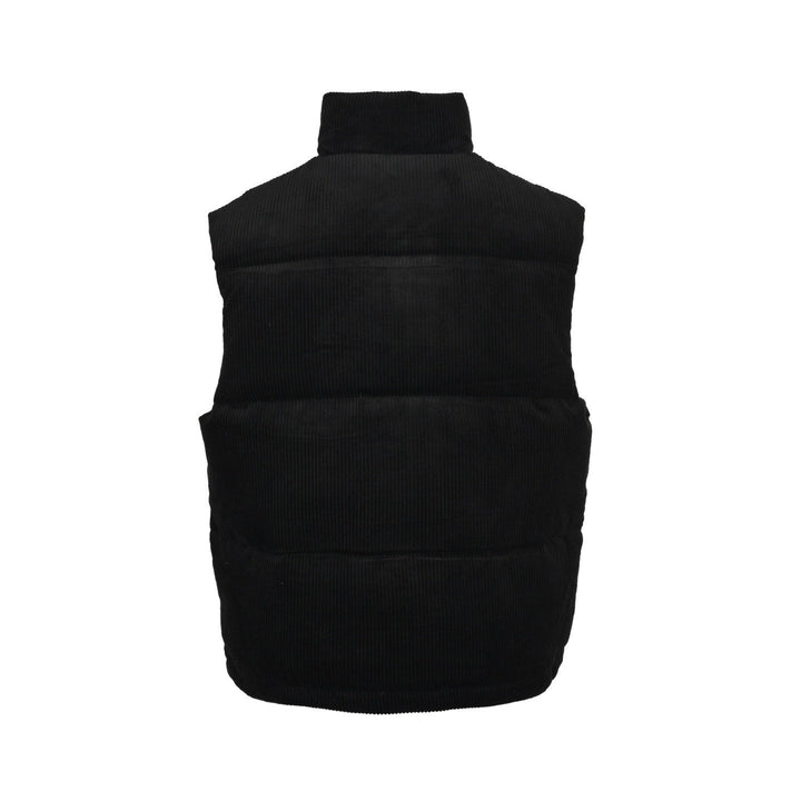 Prada Down-Filled Cotton Corduroy Bodywarmer In Black