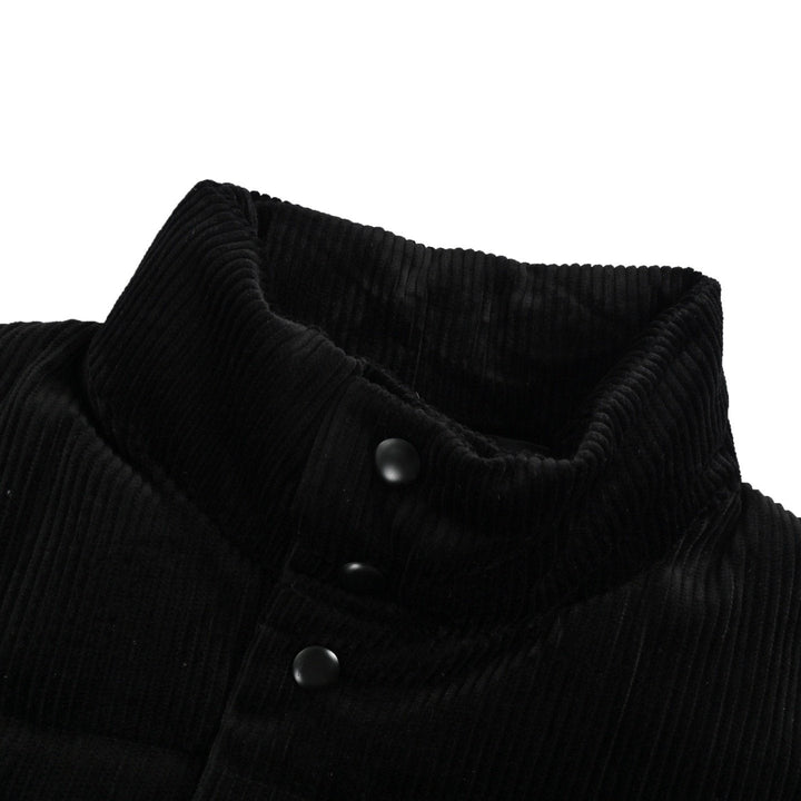 Prada Down-Filled Cotton Corduroy Bodywarmer In Black
