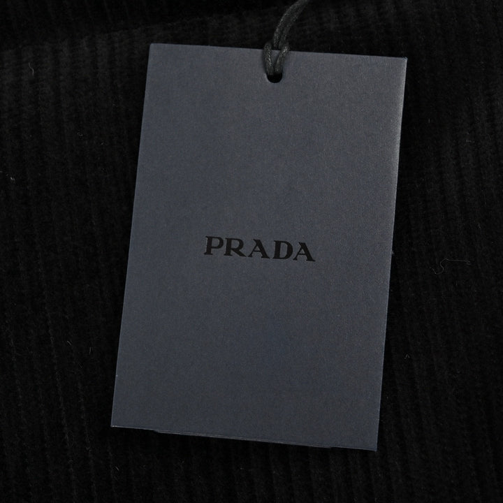 Prada Down-Filled Cotton Corduroy Bodywarmer In Black